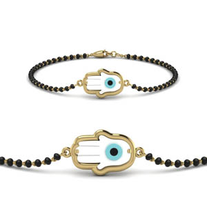 Mangalsutra Gold Evil Eye Bracelet