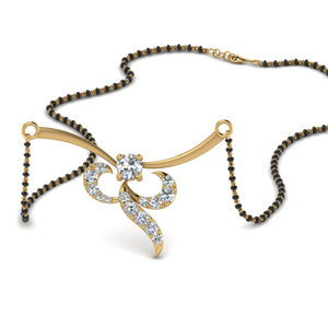 Latest Design Diamond Necklace Mangalsutra