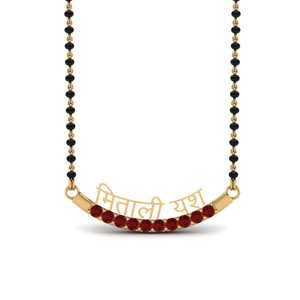 Personalised Mangalsutra With Ruby