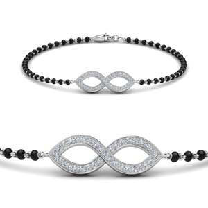 Mangalsutra Diamond Infinity Bracelet